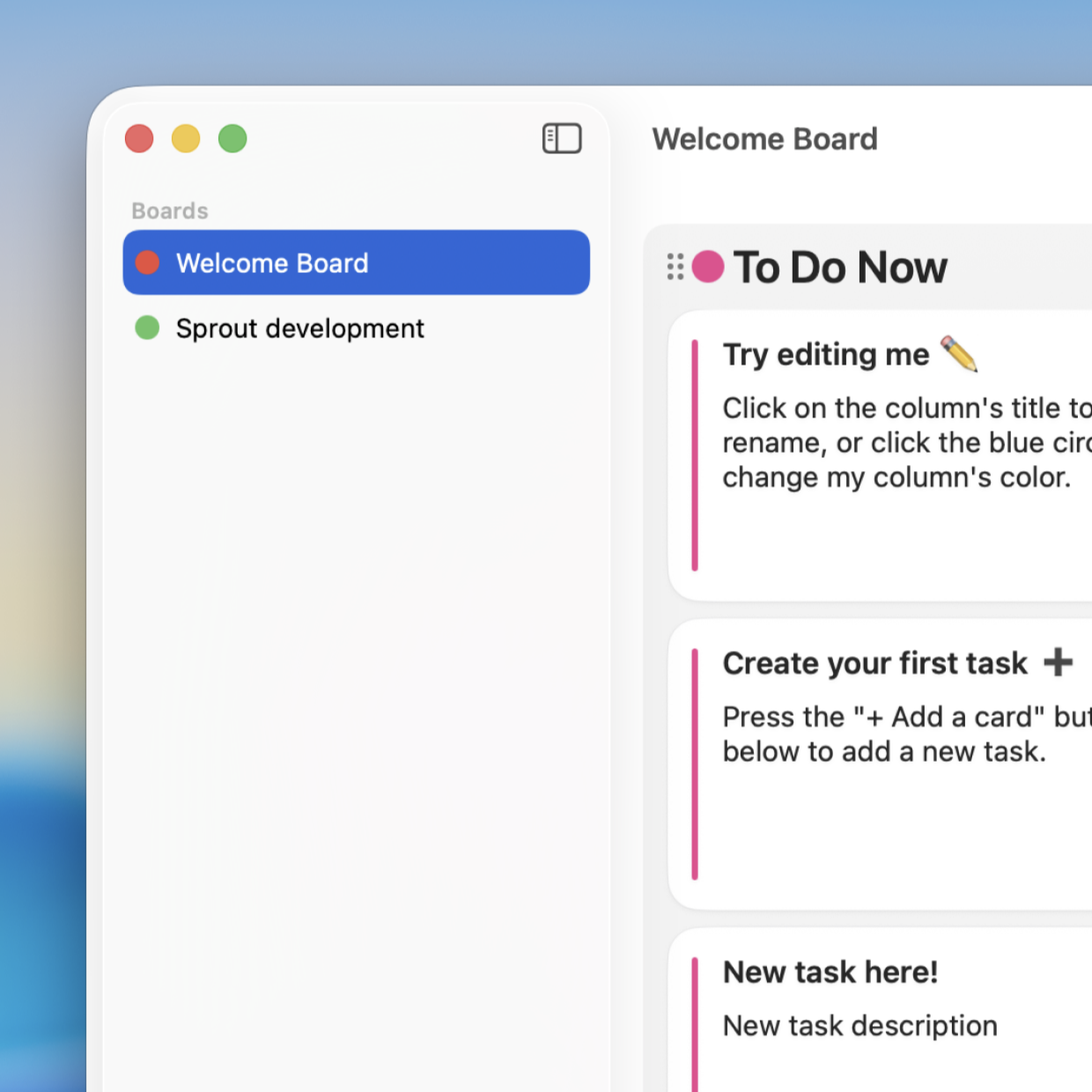 Sprout UI focus
